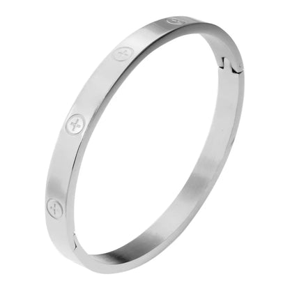 Trendy Stainless Steel Luxury  Bangle Bracelet Woman Man Rose Gold Color Wristband Bangles Bracelets Femme