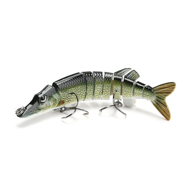 VTAVTA Artificial Pike Lure Bait Multi Jointed Bait 12.5cm 20g Lifelike Crankbaits Fishing Wobblers Swimbait Sea Fishing Lure