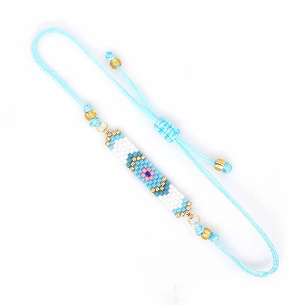 Go2boho Turkish Eye Bracelet Miyuki Evil Eye Bracelets for Women Pulseras Jewelry Handmade Beads Woven Jewellery