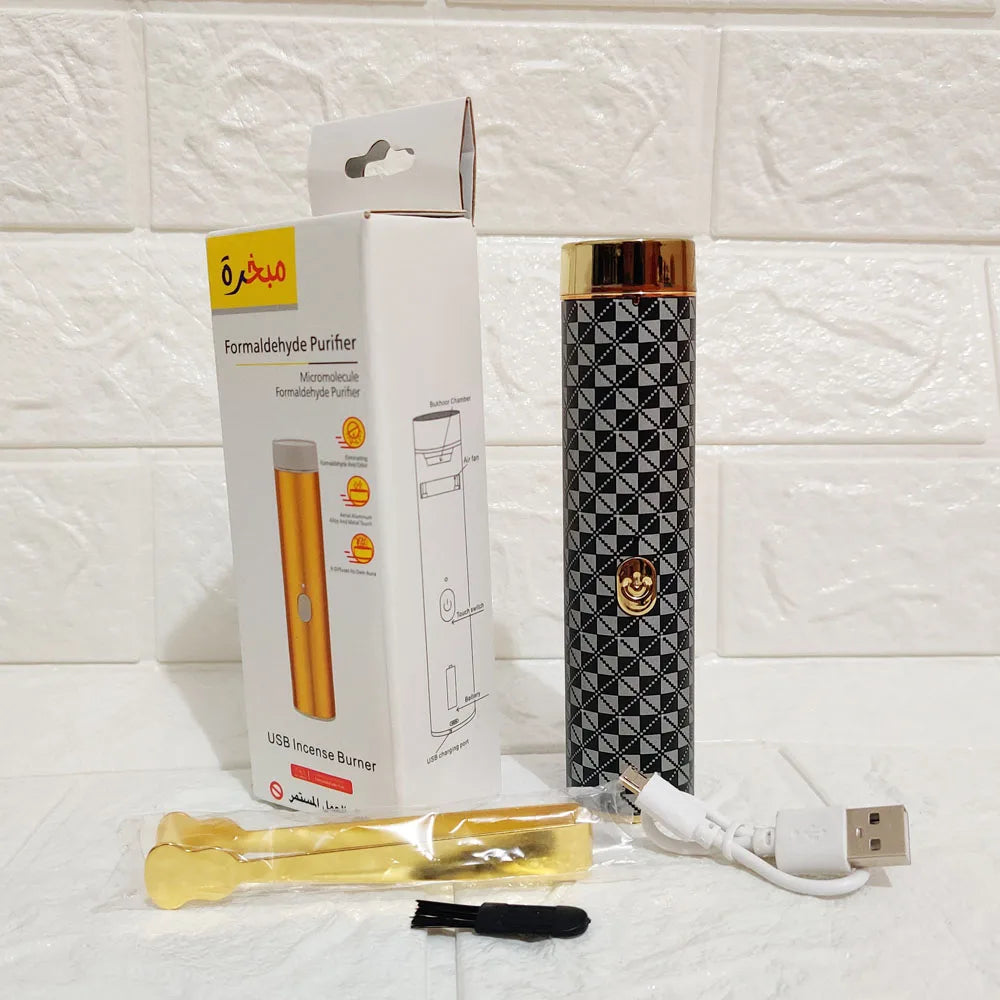 Portable Electric Incense Burner, Arabic Car Burner, USB Power, Ramadan, Muslim, Mini