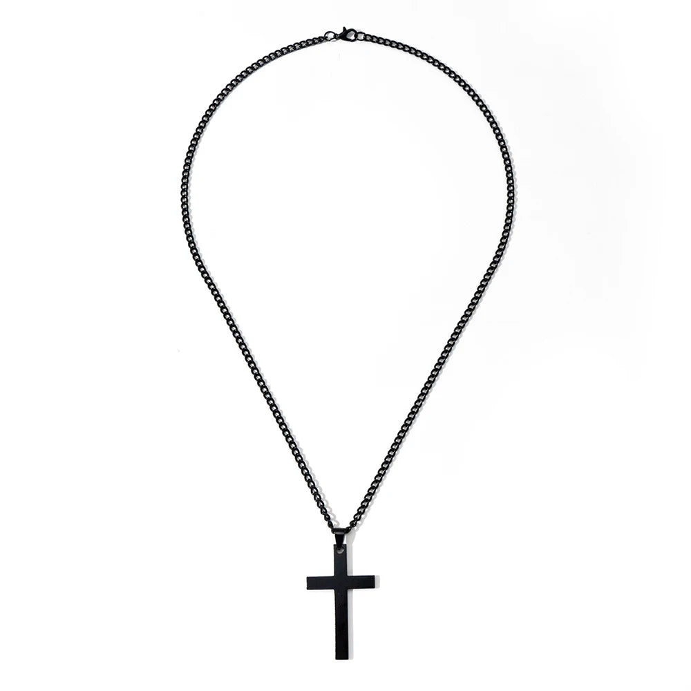 Choker Necklaces for Women 2022 Gun Cross Pendant Crystal Rhinestone Chain Necklace Women Men Punk Chains Jewelry