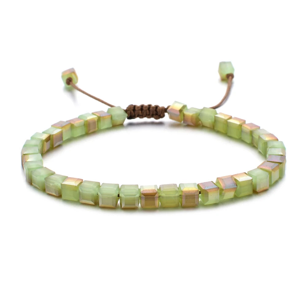 ZMZY Woman Bracelet Wristband Glass Crystal Bracelets Jewelry Accessories Handmade Wristlet Trinket
