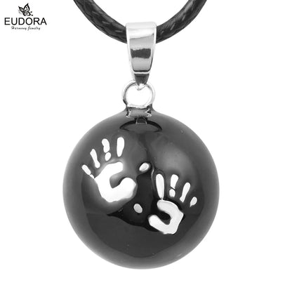 Eudora Harmony Ball Pendant Necklace Pregnancy Chime Ball Mexcian Bola Pendants Wishing Balls Fine Jewelry for Women
