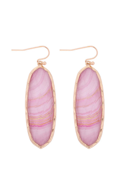 Ae0341 - Printed Epoxy Earrings
