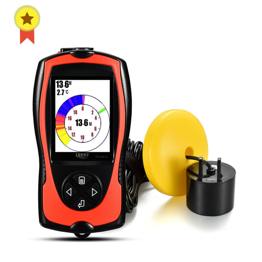Lucky FF1108-1CT Wired High Definition Color Fish Finder Depth 100M Echo Sounder Fishing Tackle
