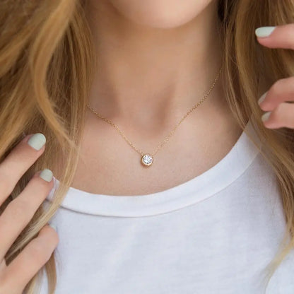 ZHOUYANG Pendant Necklaces Jewelry for Women Rose Gold Color Chain Jewellery Heart Necklace Cubic Zirconia N388