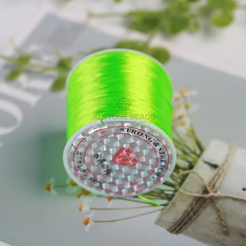 1Roll/35m 0.5mm Elastic Thread Cord String Round Crystal Line Nylon Rubber Stretchy Cord for Jewelry Making Beading Accessories