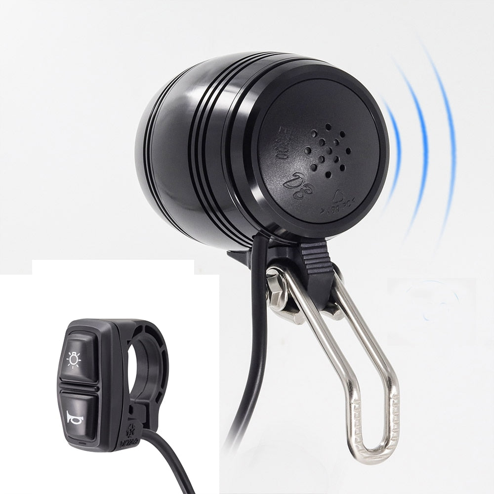 Ebike Light Different Electric Bike Headlight and E Bike Rear Light LED 6V 12V 24V 36V 48V 52V Scooter Horn and Light Switch