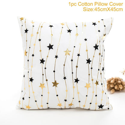 QIFU Cotton Linen Merry Christmas Cushion Covers 45x45cm Decorative Christmas Pi