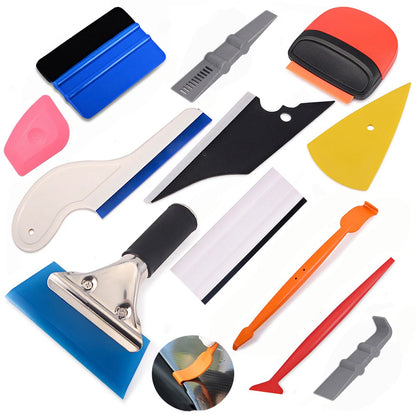 EHDIS Car Tint Tool Kits PPF Vinyl Wrap Squeegee Rubber Water Remover Window Cleaning Scraper Auto Film Stickers Cutter Knife