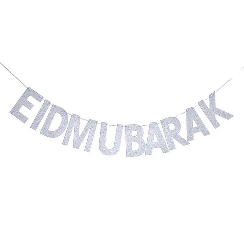 Ramadan Decoration Party Supplies EID Mubarak Paper Plate Cup for Ramadan Mubarak EID Party Home Decoration Islam Muslim Party