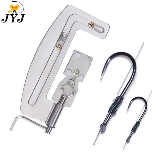 1pc Flaky Stainless Steel Fishing Hook Tier Knots Tie Loop Tyer Tools Kit Fishing Line Knotter Tying Fishing Tool
