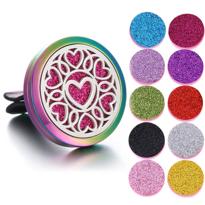 New Aromatherapy Jewelry Car Perfume Air Freshener Car Clip Tree of Life Aroma Essential Oil Diffuser Necklace Locket Pendants