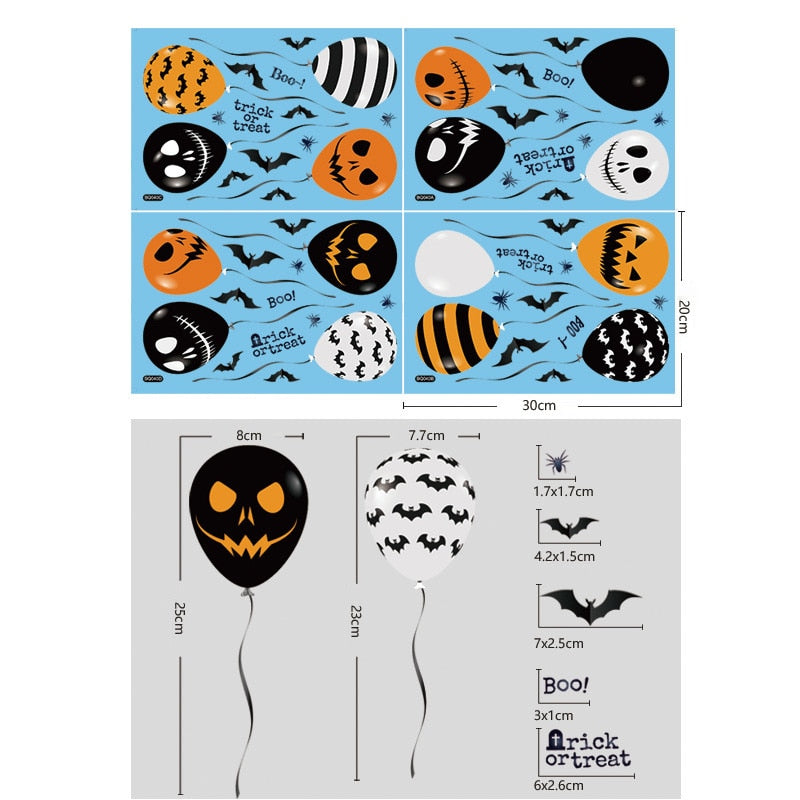 Halloween Decoration Horrible Bloody Handprint Stickers Halloween Window Wall Clings Floor Decals Stickers Halloween Party Props