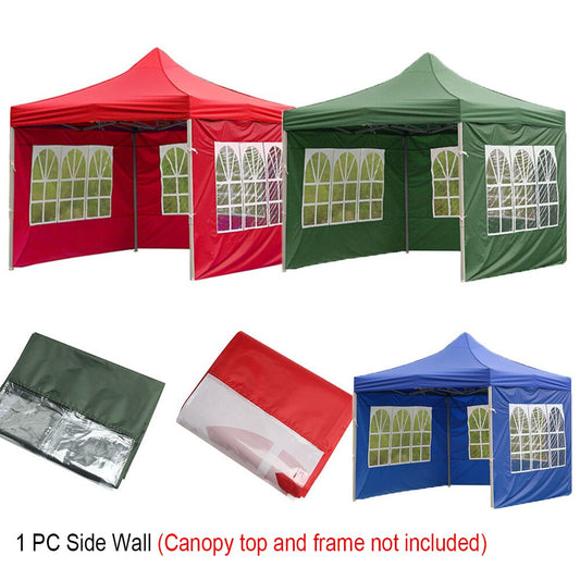 One Wall of Tent Cloth Replacement Rainproof Canopy Waterproof Tent Surface Gazebo Canopy Top Cover Garden Shade Shelter Windbar