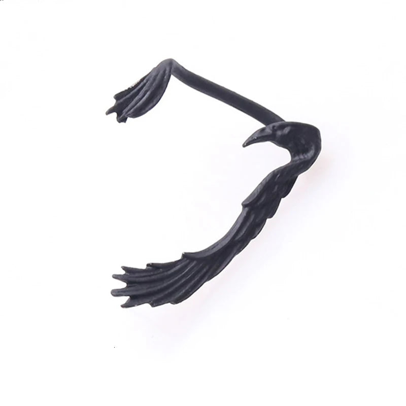 Gothic Punk Dragon Wing Cuff Ear Clip on Earrings Unisex Dragon Shaped Ear Nail Cuff Earrings for Women Fashion Jewelry 1pcs