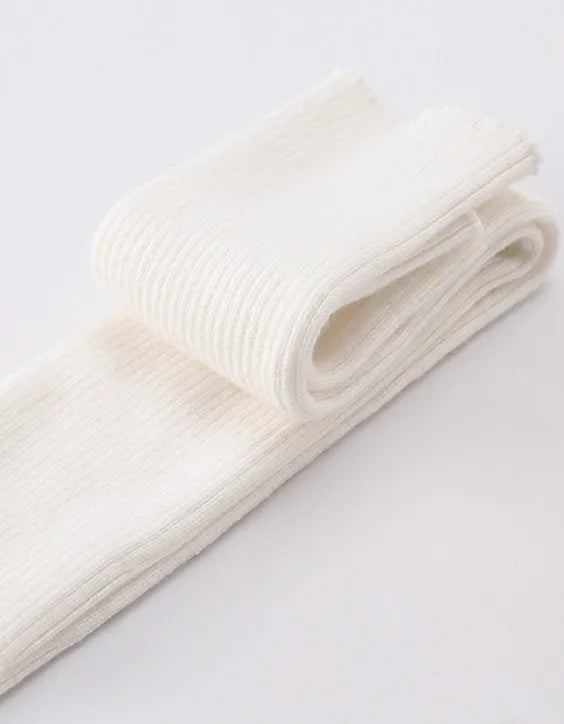 Sparsil Women Winter Arm Warmers Cashmere Fingerless Long Gloves Solid Warm Mittens Elbow Thread Knitted Sleeves 50cm Glove