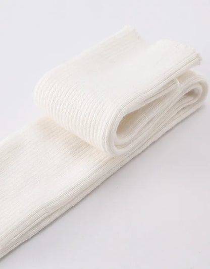 Sparsil Women Winter Arm Warmers Cashmere Fingerless Long Gloves Solid Warm Mittens Elbow Thread Knitted Sleeves 50cm Glove