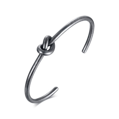 Trendy Round Circular Open Knot Cuff Bangle Bracelets for Women Elegant GoldColor Jewelry Noeud Armband Pulseiras