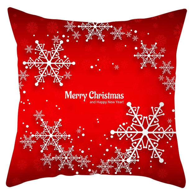 45x45cm Santa Claus Christmas Pillowcase Merry Christmas Decor for Home Christmas Ornament Xmas