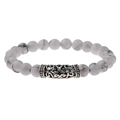 DUOVEI 2 Pcs/Set Natural Stone Beads Men's Dragon Bracelet Set Lava Stone Beaded Bracelets for Women Bileklik Pulseras Hombre