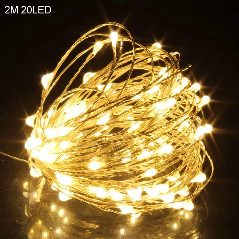 Ramadan Decoration Plastic Lantern Led String Lights Ramadan Kareem Decor Eid Mubarak Al-Fitr Eid Festival Party Supplies