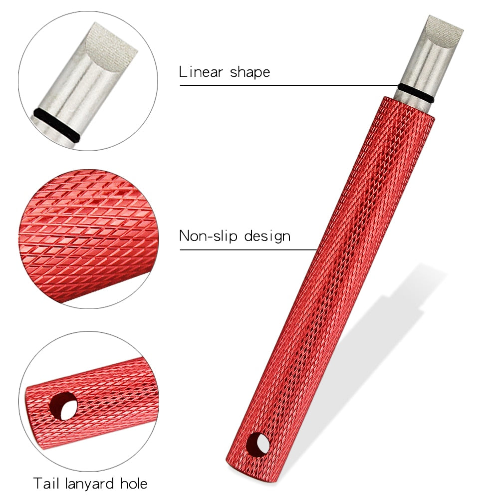 1pc Golf Wedge Iron Groove Sharpener Club Cleaner Cleaning Tool Square Golf Groove Cutter Tool Golf Training Aids