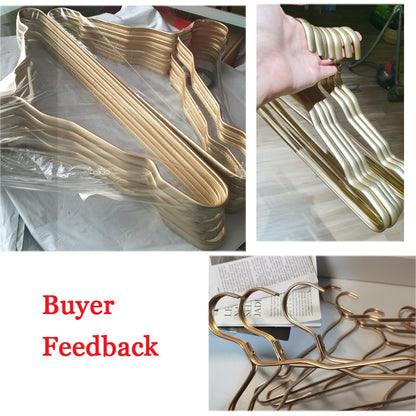 10Pcs Clothing Hangers Metal Clothes Hngers Anti-Slip Aluminium Alloy Drying Rac