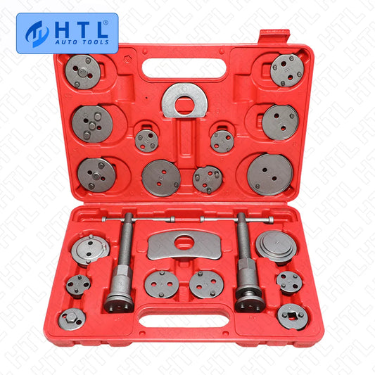 22pcs Universal Car Disc Brake Caliper Wind Back Brake Piston Compressor Tool Kit for Most Automobiles Garage Repair Tools