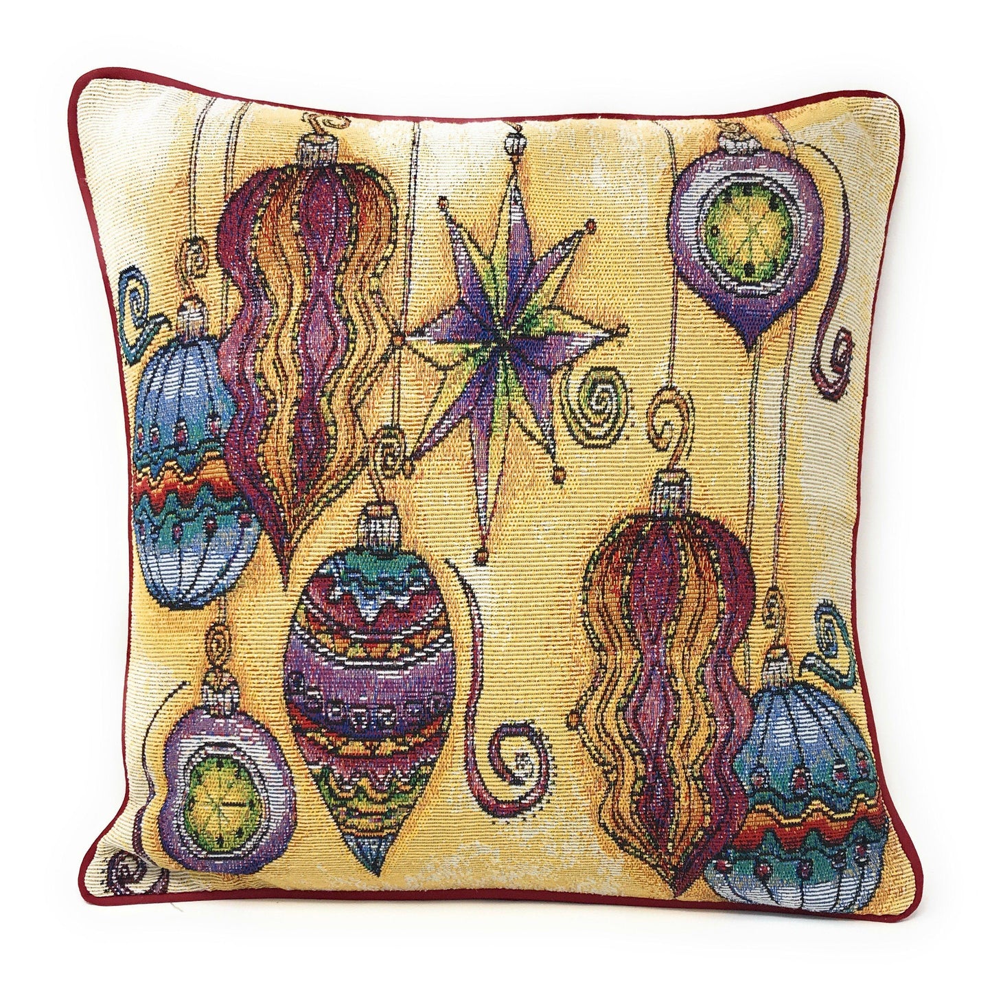 DaDa Bedding Set of 8 Pieces Bohemian Ornaments Table Tapestry - 4 Placemats, 2 Table Runners, 2 Throw Pillow Covers (14