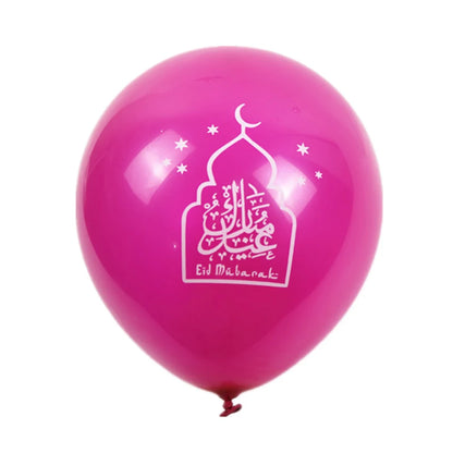 10pcs Transparent EID MUBARAK Decor Balloons Ramadan and Eid Decoration Muslim Islamic Decor Gold Balloon Ramadan Party Supplies