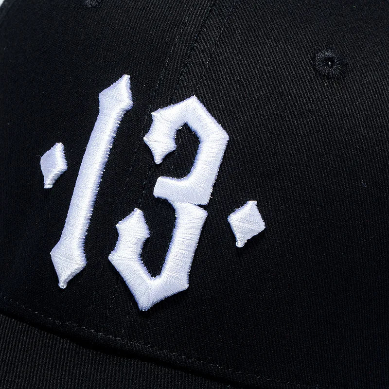High Quality Number 13 Embroidery Baseball Cap Men Women Dad Hat Casual Sports Hats