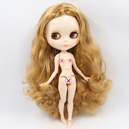ICY DBS Blyth Doll No.3 Glossy Face White Skin Joint Body Special Price 1/6 BJD To