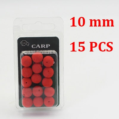 12/15pcs Carp Fishing Accessories Foam Boilies for Zig Rig Hair Chod Ronnie Rig Pop UP Boilies for Carp Fishing Tackle Equipment