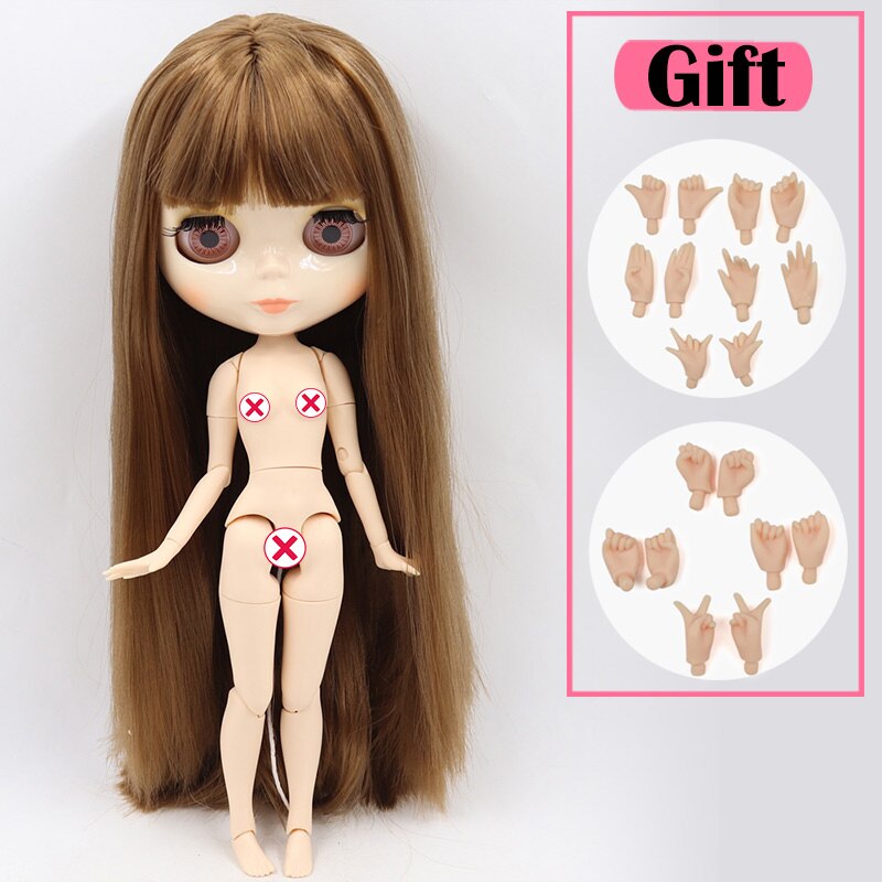 ICY DBS Blyth Doll No.3 Glossy Face White Skin Joint Body Special Price 1/6 BJD To