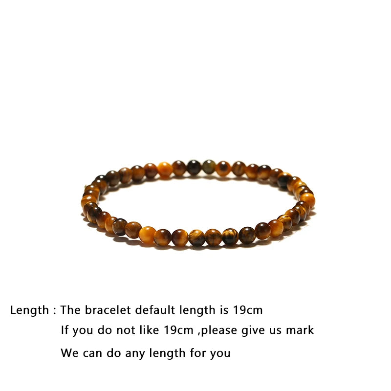 Minimalist 4/6/8/10/12mm 100% Tiger Eyes Beads Bracelet Natural Stone Braslet Accessories Jewelry Pulseras