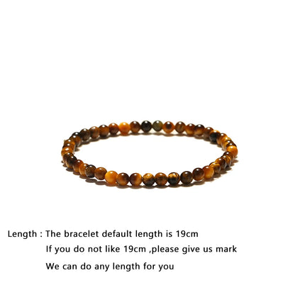 Minimalist 4/6/8/10/12mm 100% Tiger Eyes Beads Bracelet Natural Stone Braslet Accessories Jewelry Pulseras