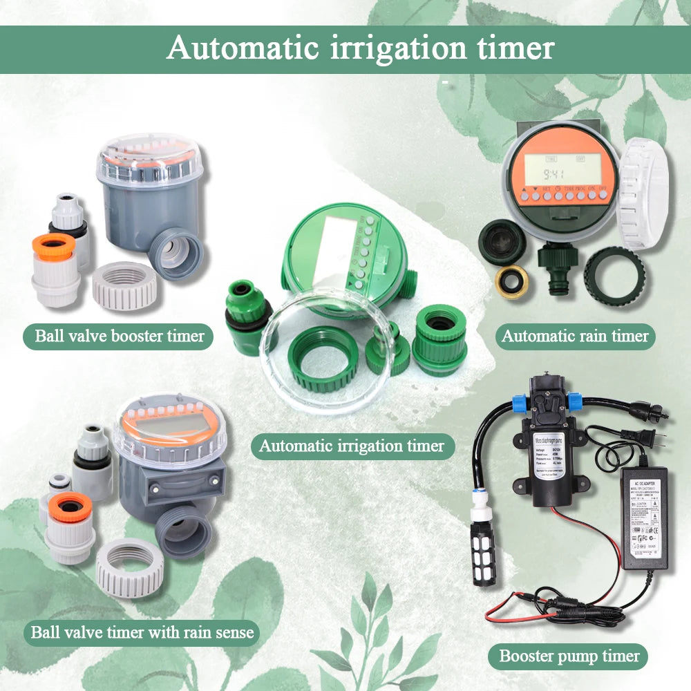 MUCIAKIE 50m-5m DIY Drip Irrigation System Automatic Watering Garden Hose Micro Drip Watering Kits With Adjustable Drippers