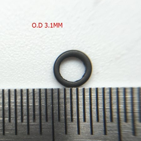 Rompin 100pcs/Bag 3.1mm 3.7mm Carp Fishing Round Rig Ring Fishing Tackle Accessories Quick Change O Rings