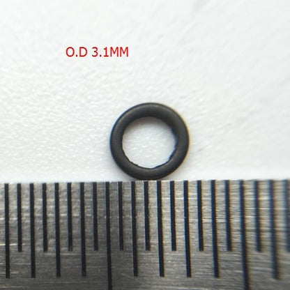 Rompin 100pcs/Bag 3.1mm 3.7mm Carp Fishing Round Rig Ring Fishing Tackle Accessories Quick Change O Rings