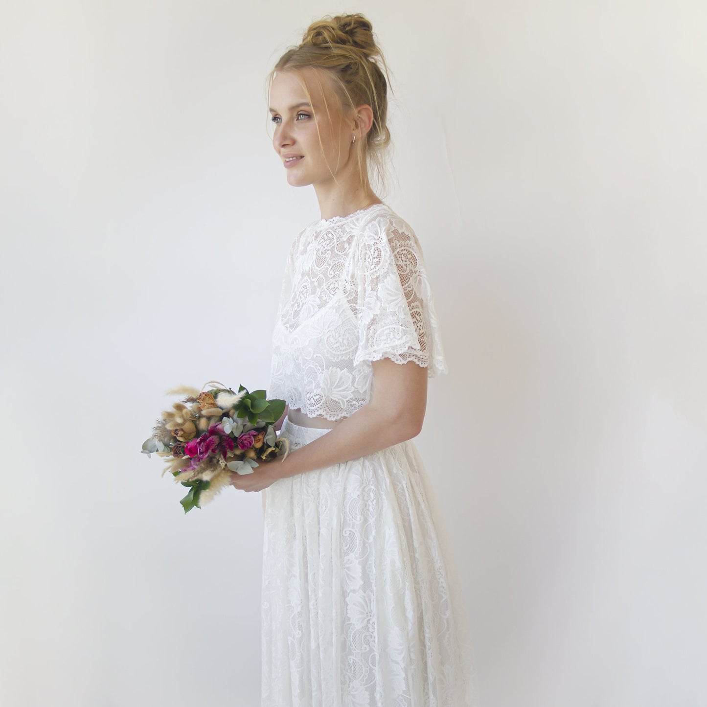 Bridal Lace Top, Plus Size Bridal Wear #2059