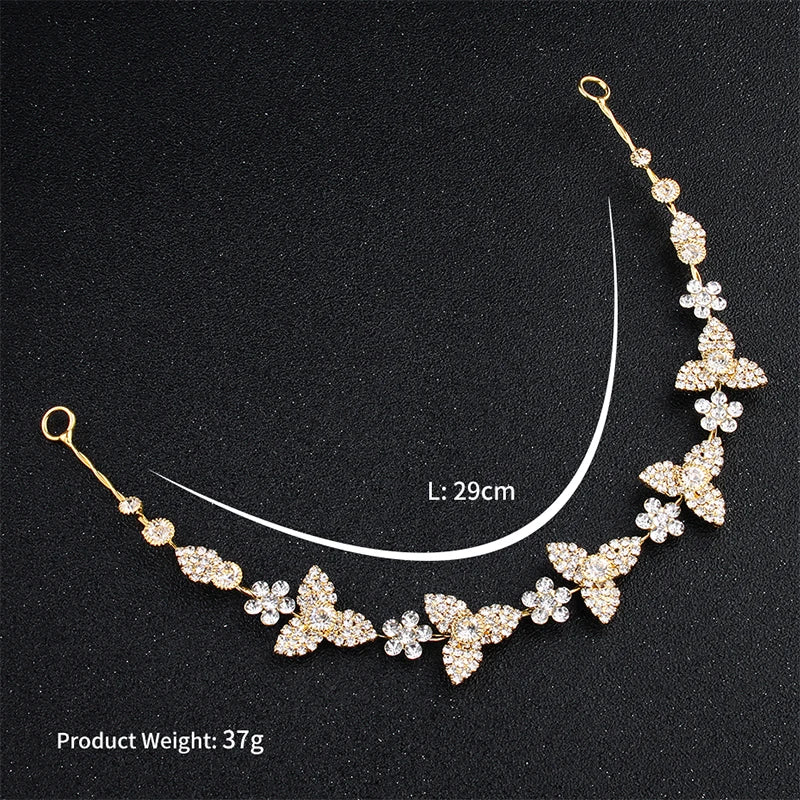 Miallo Classic Crystal Wedding Hair Vine Bridal Hair Jewelry Accessories Headpieces Women Headbands Princess Tiaras and Crowns