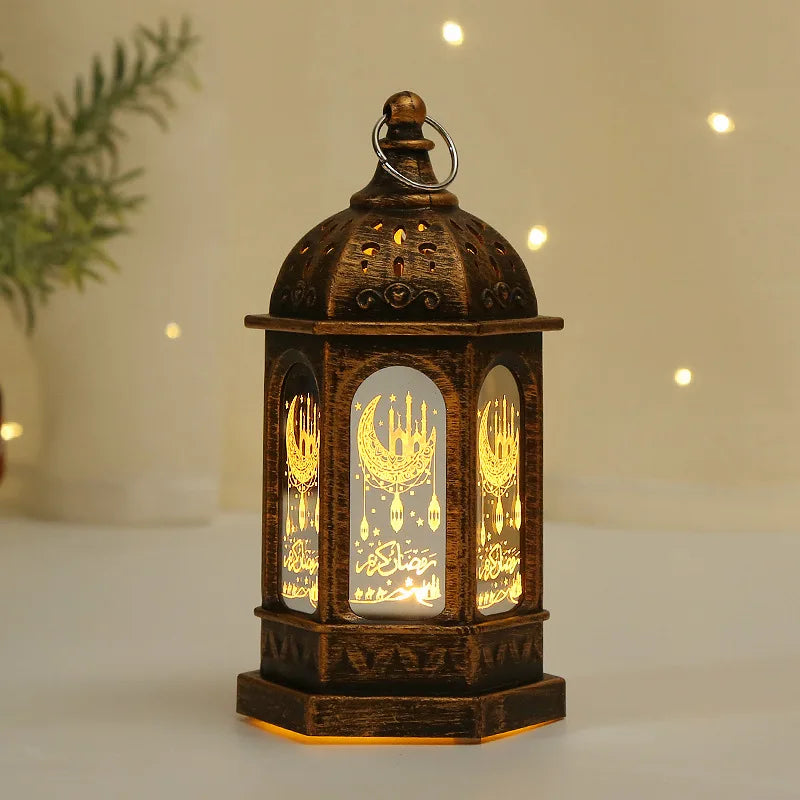 EID Mubarak LED Wind Lights Ramadan Decoration for Islamic Muslim Home Festival Party Decor Ramadan Kareem Eid Al Adha
