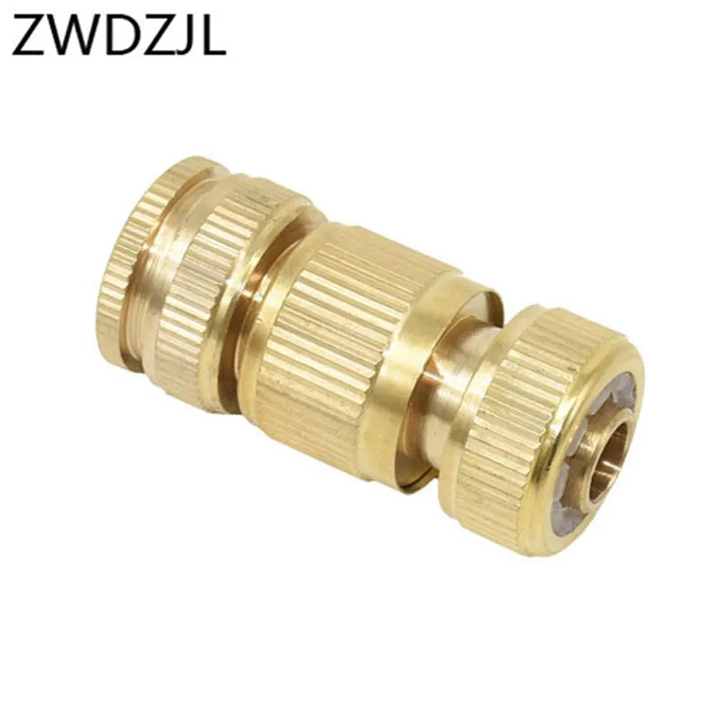Garden Brass Hose Quick Connector 1/2 Copper Connector Garden Hose Female Thread 1/2 3/4 Water Gun Fitting 1set