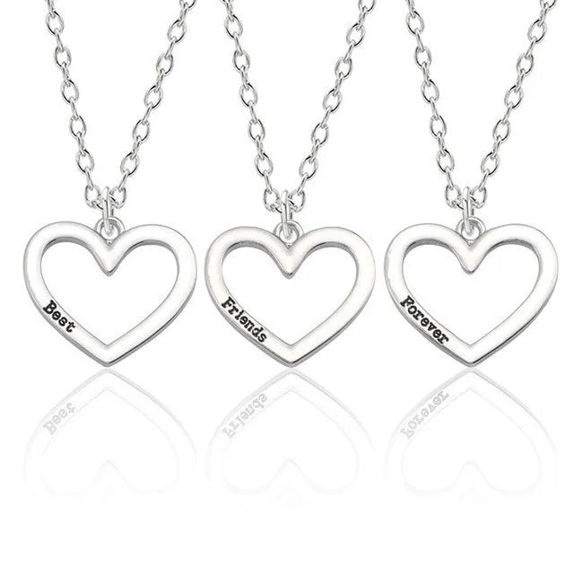 Best Friends Necklace for Women Couple Pendants Jewelry 2 Pcs/ Set Korean Fashion Harajuku Accessories