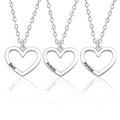 Best Friends Necklace for Women Couple Pendants Jewelry 2 Pcs/ Set Korean Fashion Harajuku Accessories