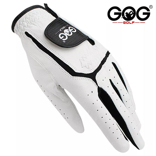 Pack 1 Pcs Golf Gloves Men Cabretta Leather Breathable Left/Right LH/RH Hand Non-Slip Men Golf Glove