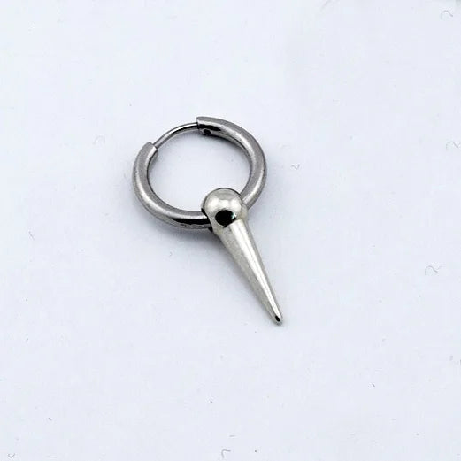 SOHOT Hot Dangle Long Tassel Unisex Hoop Earrings Punk Metal Jewelry Brincos Silver Color Star Cross Pendant Exaggerate Design