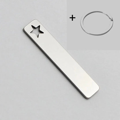 Custom Phone Number Logo Name Keychain Women Men Car Key Ring Laser Engraveing Key Chain Stainless Steel Personalized