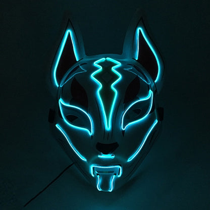 Halloween Carnival Party Costume Decoration Luminous LED Mask Halloween Mask LED Maske Light Up Party Masks for Glow Party